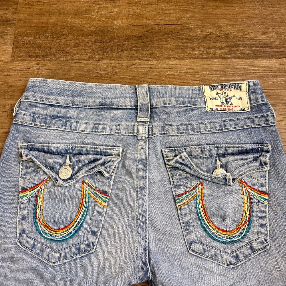 True Religion Rainbow detailed jeans
